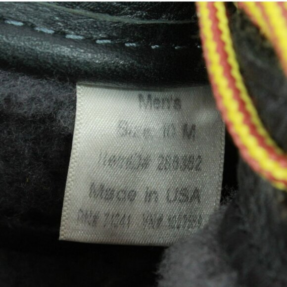 LL Bean Black Leather Shearling Lined Insulated Mid Calf Duck Boots Size 10 M - Picture 8 of 11